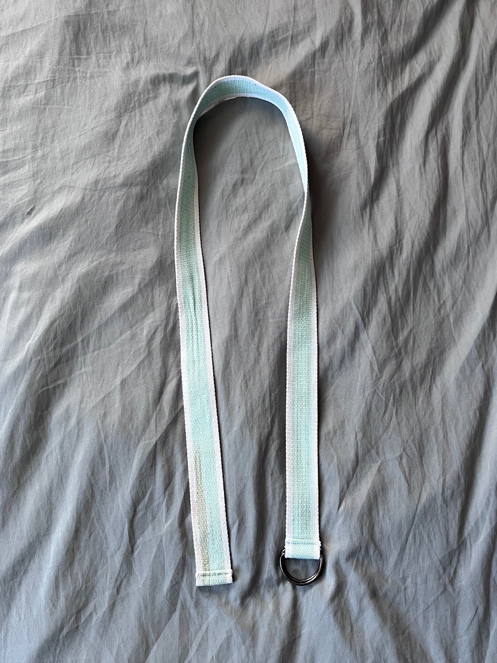 Blue and white D-Ring Belt